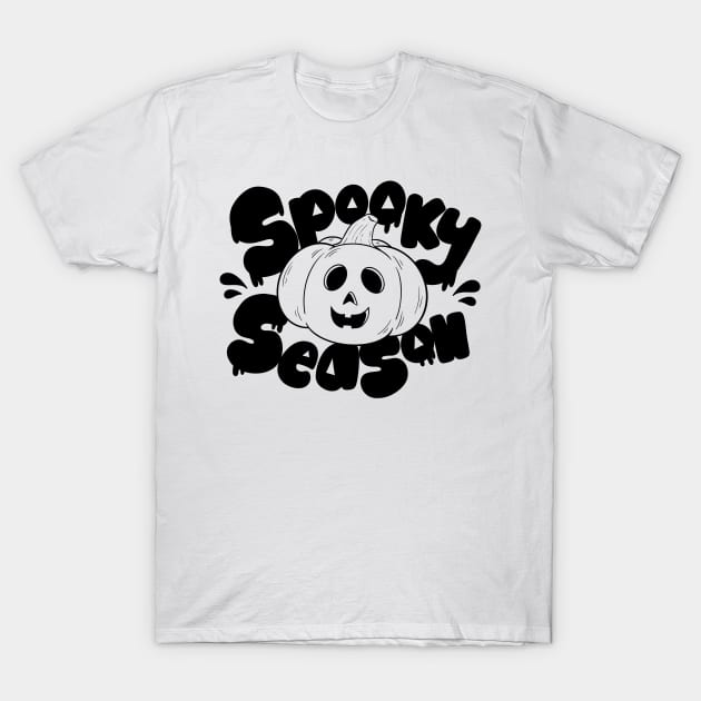 Pumpkin Spooky Season (black ver.) T-Shirt by Azanethbc